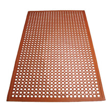 Load image into Gallery viewer, Winco RBM-35R Grease Proof Floor Mat w/ Beveled Edges, Rubber, 3 x 5 x .5&quot;, Red - JrcNYC