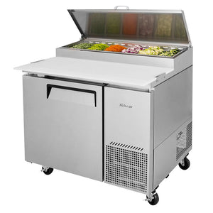 Turbo Air TPR-44SD-N 44" Super Deluxe Refrigerated Pizza Prep Table - JrcNYC