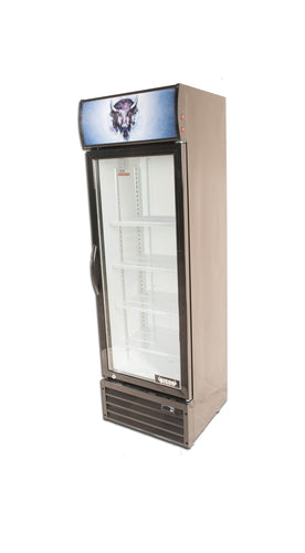 Bison BGM-8 1 Door Glass Reach-In Refrigerator - JrcNYC