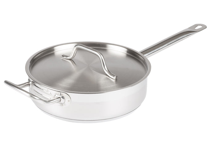 Stainless Steel Sauté Pan with Cover - JrcNYC