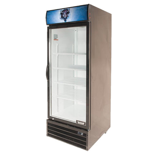 Bison BGM-21 1 Door Glass Reach-In Refrigerator - JrcNYC