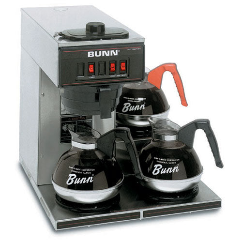 Bunn 13300.0003 VP17-3 Low Profile Pourover Coffee Brewer with 3 Warmers - JrcNYC