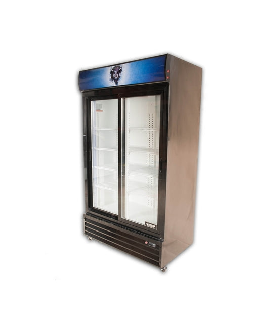 Bison BGM-35-SD 2 Door Glass Reach-In Refrigerator - JrcNYC