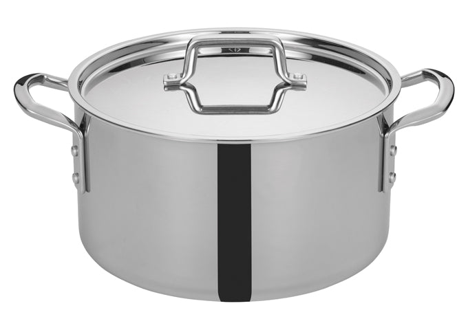 Tri-Gen™ Tri-Ply Stainless Steel Stock Pot with Cover - JrcNYC