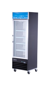 Spartan SGM-26RS 1 Door Reach-In Glass Door Refrigerator - JrcNYC