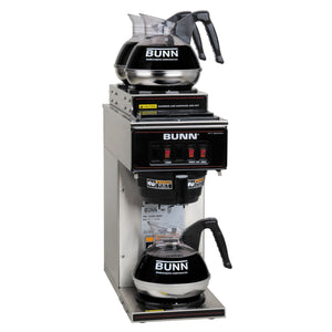 BUNN 13300.0004 VP17-3SS2U Pourover Commercial Coffee Brewer with One Lower and Two Upper Warmers, Stainless Steel - JrcNYC