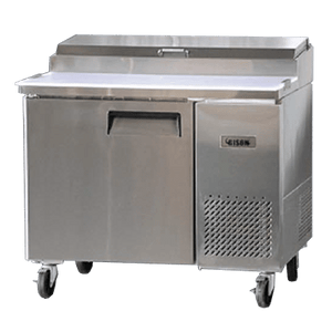 Bison BPT-44 44″ Refrigerated Pizza Prep Table - JrcNYC
