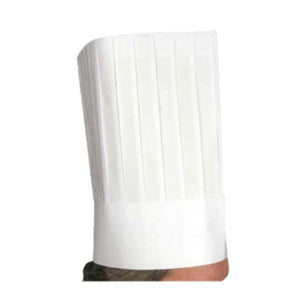 Winco DCH-12 12" Pleated Disposable Chef Hat - JrcNYC