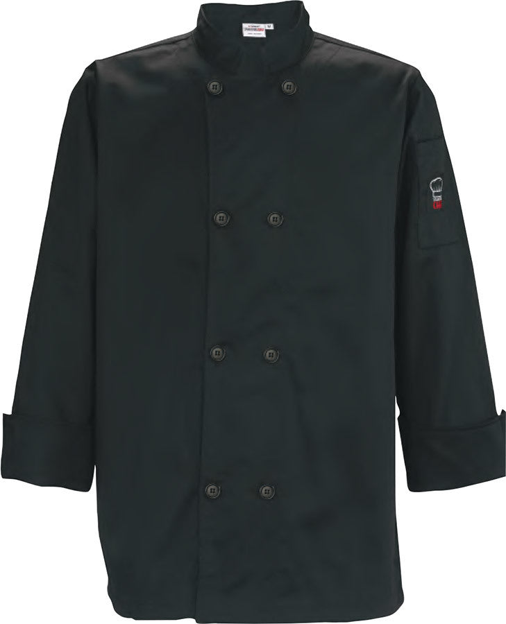 Long Sleeve Double Breasted Tapered Unisex Chef Coat UNF-6KL - JrcNYC
